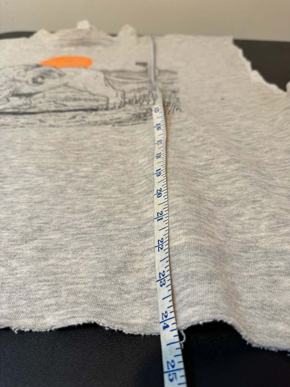 Vintage 1989 Mountain Lion Graphic Sleeveless Cropped Sweatshirt Size 4XL - Picture 6 of 7